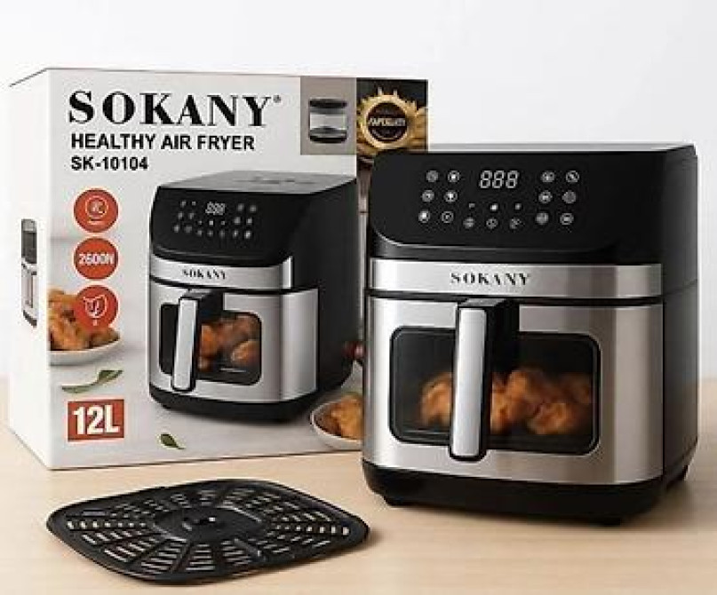???? Аэрофрайер SOKANY Healthy Air Fryer SK-10104, 12 л ???? Современный и Бишкек - изображение 1