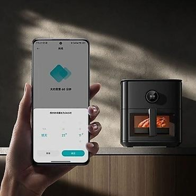 Умная фритюрница-аэрогриль Xiaomi Mijia Smart Air Fryer 6.5L Tender Бишкек - изображение 3