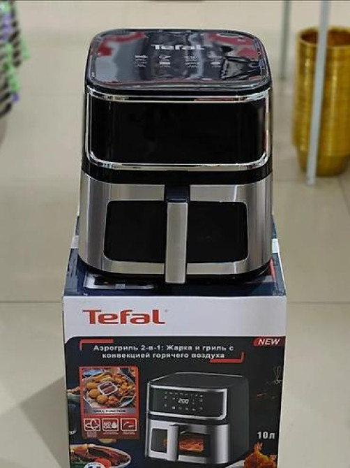 Аэрогриль Tefal 2‑в‑1: жарка и гриль с конвекцией горячего воздуха Бишкек - изображение 3