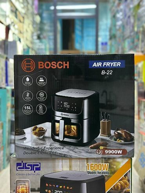 Аэрогриль BOSCH Air Fryer B-22 Основные характеристики: - Объем: 15 л Бишкек - изображение 2