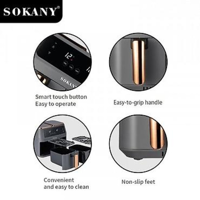 Аэрогриль с двумя секциями Sokany sk-zg?исание Мощность: 2800 Вт; 2 Бишкек - изображение 5