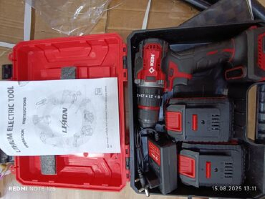 Набор аккумуляторных дрелей Kendo в кейсе, включающий дрель-шуруповерт Бишкек - изображение 2