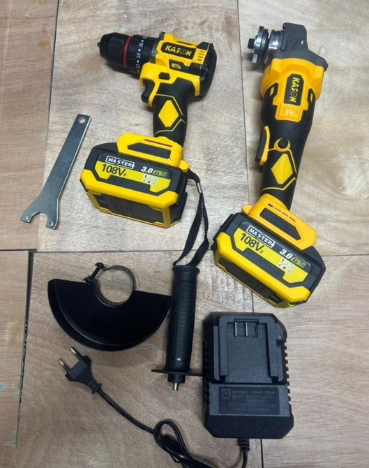 Набор аккумуляторных инструментов KASON, включающий дрель-шуруповерт Бишкек - изображение 1