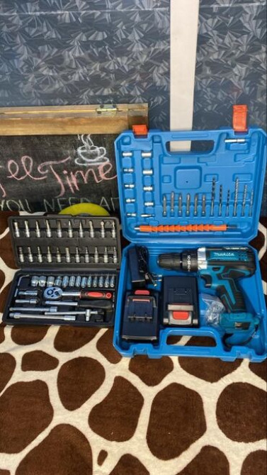 Набор шуруповертов в комплекте с 46 набором Бесплатная доставка по Бишкек - изображение 2