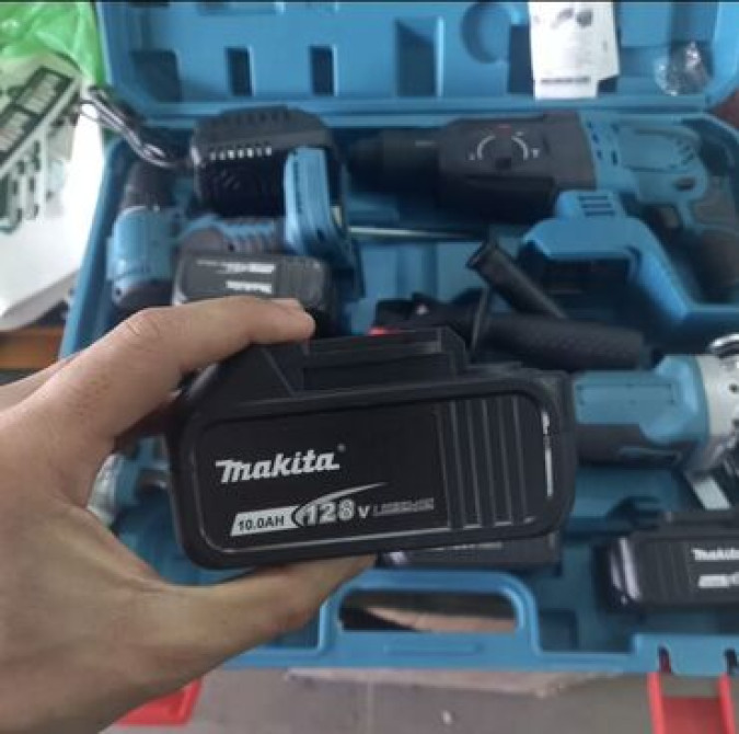 Набор аккумуляторных инструментов в синем кейсе, включающий Бишкек - изображение 2