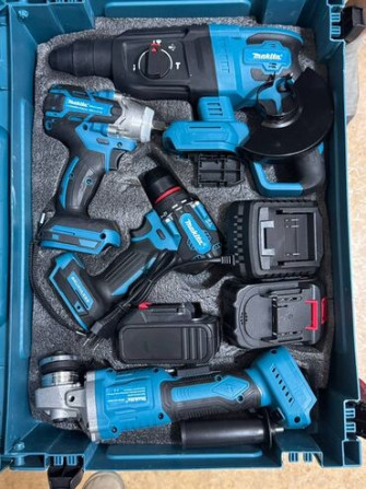Новый набор электроинструментов Makita в прочном кейсе 4в1. В комплект Бишкек - сүрөт 1