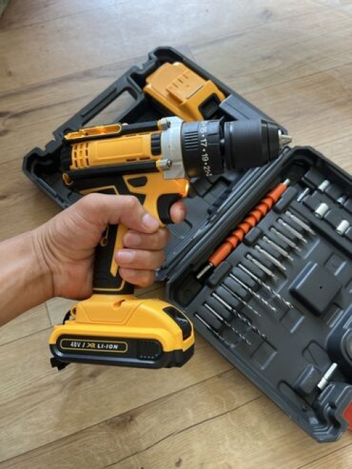 Универсальный аккумуляторный шуруповерт с дрелью в комплекте с Бишкек - изображение 3