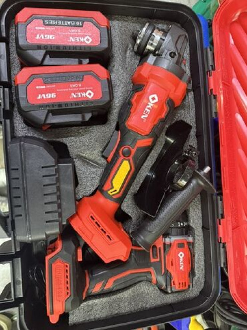 Набор аккумуляторных электроинструментов от KEN, включающий угловую Бишкек - изображение 1