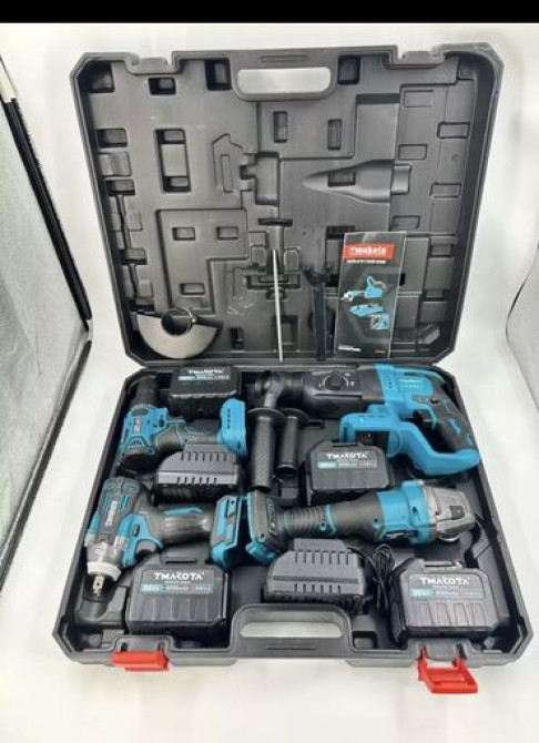 Набор аккумуляторных инструментов ????Набор 4в1???? Отличный подарок для Бишкек - изображение 1