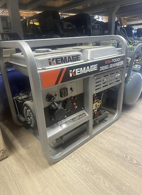 Дизельный генератор kemage 5квт чистыми однофазный Заводится с ключа Бишкек - изображение 1