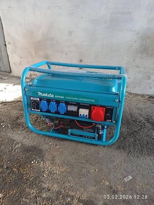 Бензиновый генератор 220-380 вольт 6,5 клв новый срочно продаю 43000 Бишкек - изображение 1