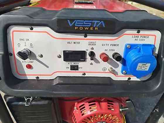 Генератор VESTA power 7 кВт бензиновый двигатель, 18 лошадиных сил Бишкек