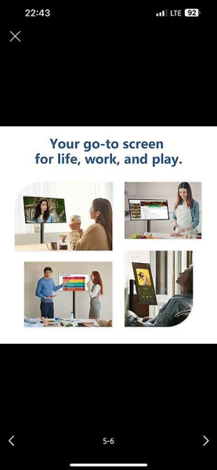 Смарт дисплей Переносной телевизор планшет Диагональ 24 дюйма с Бишкек - изображение 4