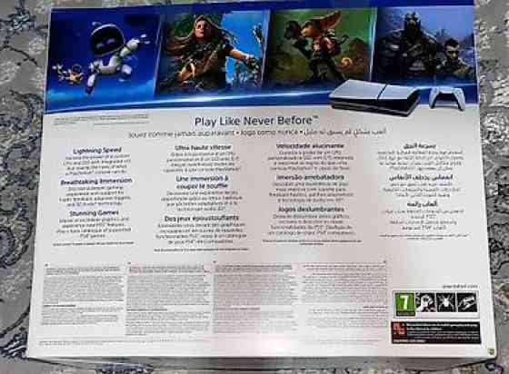 PlayStation 5 SLIM (модель CFI-2116, версия с дисководом), емкость SSD Бишкек