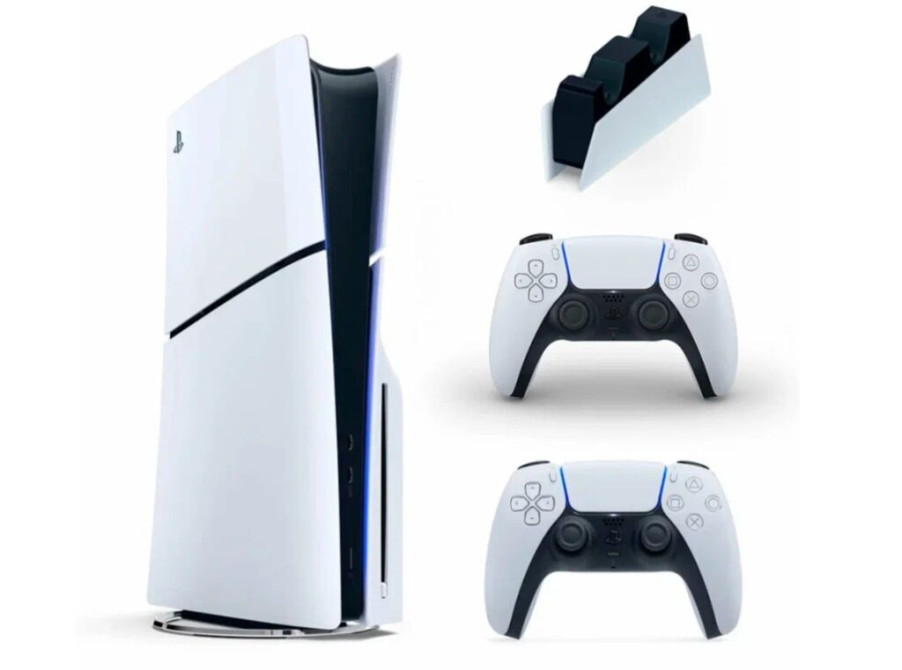 Продам абсолютно новый PS 5 Slim с дисководом! Покупал в Казахстане Бишкек - изображение 1