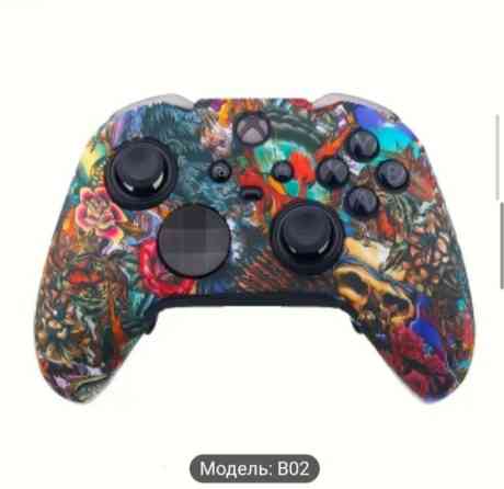 Силиконовый чехол для геймпада Xbox One/Series X/S с рисунком. Бишкек