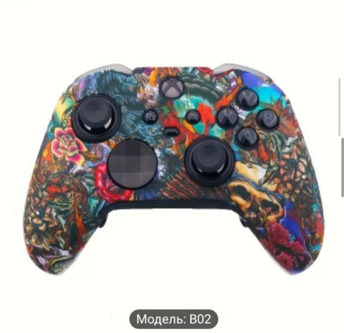 Силиконовый чехол для геймпада Xbox One/Series X/S с рисунком. Бишкек - изображение 1