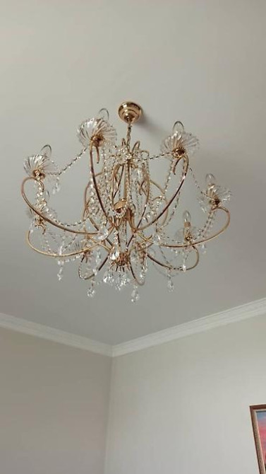 Продается хрустальная люстра, в идеальном состоянии, Стоимость 12000 Бишкек - изображение 1