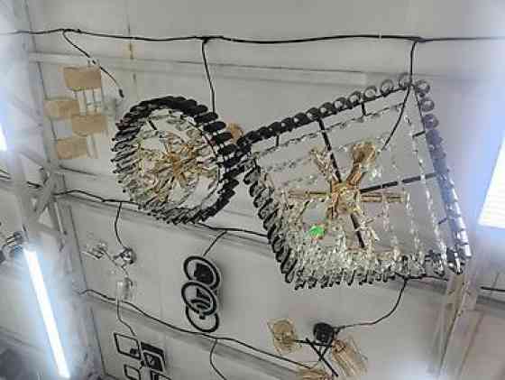 Кристаллические люстры с подвесами - Тип: потолочные люстры на Бишкек