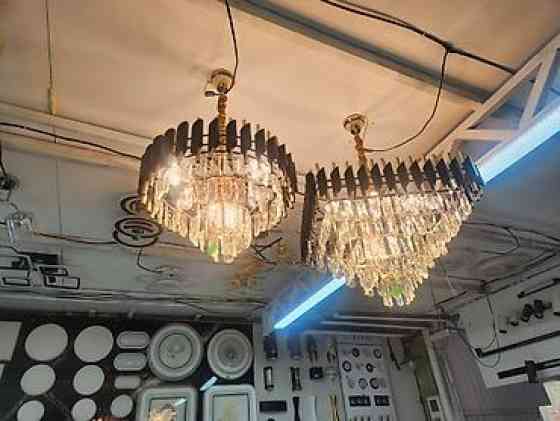 Кристаллические люстры с подвесами - Тип: потолочные люстры на Бишкек