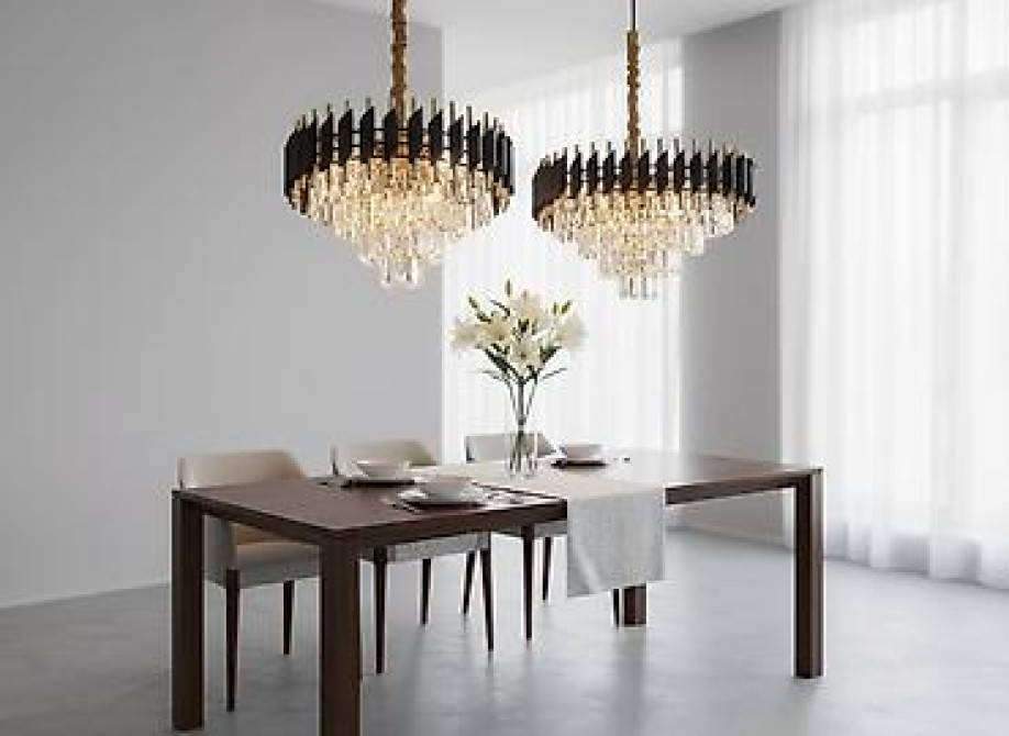 Кристаллические люстры с подвесами - Тип: потолочные люстры на Бишкек - изображение 1