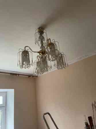 Винтажная люстра!! Всё цоколи работаю Можно помыть и она опять Бишкек