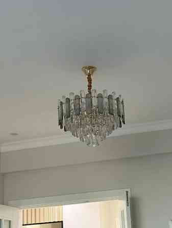 Каскадная потолочная люстра с кристаллами 2 люстры за договарная - Бишкек