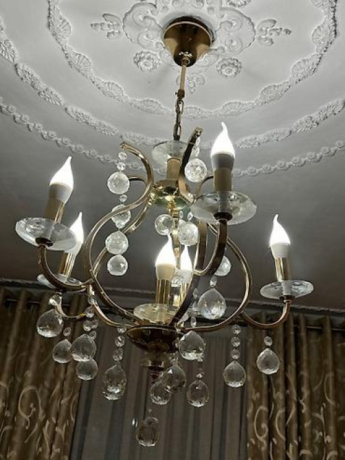 Шикарная хрустальная люстра????- 7500 сом Стоит намного дороже в Бишкек - сүрөт 1