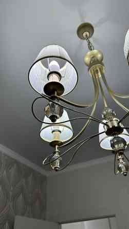 Потолочная люстра на 6 плафонов в классическом стиле. - Материал Бишкек
