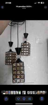 НОВАЯ Дизайнерская люстра на 3 плафона,
Отдам за 2400с Бишкек