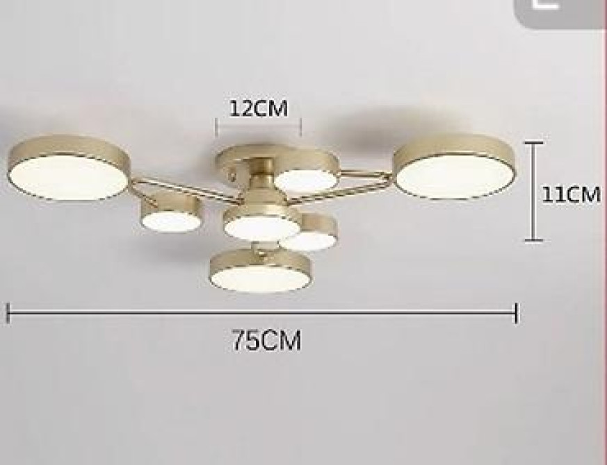 Продаю люстру, дизайнерскую. В золотом цвете. Трехцветное освещение. В Bishkek - photo 5