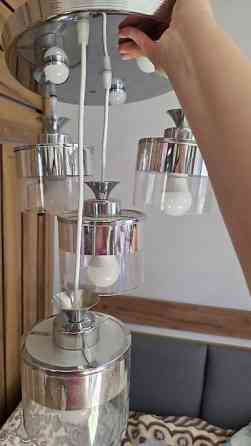 Потолочная люстра с 4мя подвесными плафонами - Тип: потолочная Бишкек