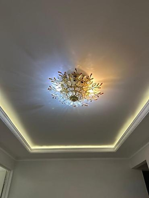 Потолочная люстра с декоративными “ветвями” и кристаллами - Тип Бишкек - изображение 1