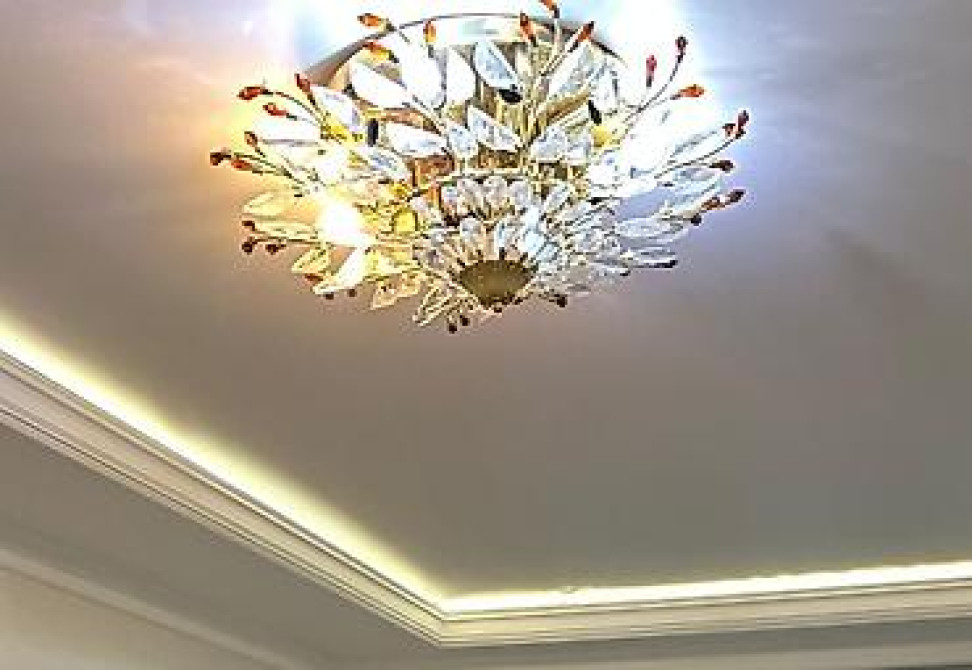 Потолочная люстра с декоративными “ветвями” и кристаллами - Тип Бишкек - изображение 2