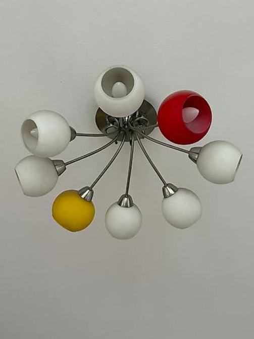 Продаю б/у Потолочные люстры (2 модели) 1) Современная многолучевая Бишкек - изображение 1