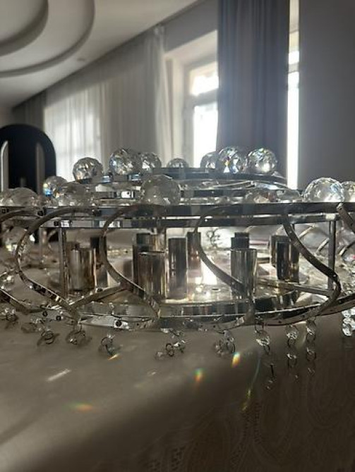 Потолочная люстра с хрустальными шарами - Тип: накладная/потолочная Бишкек - изображение 2