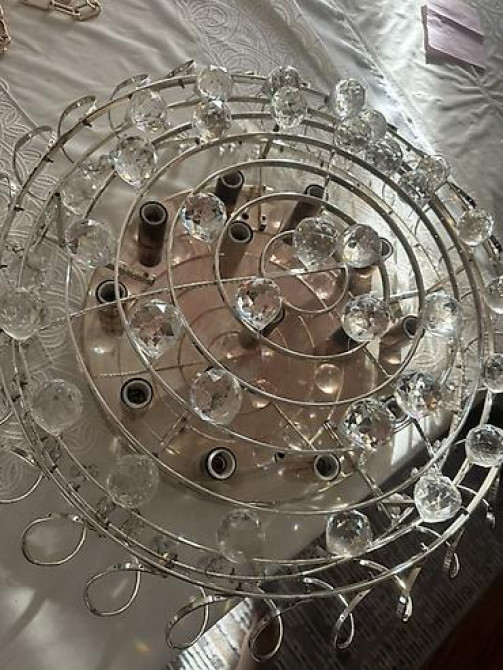 Потолочная люстра с хрустальными шарами - Тип: накладная/потолочная Бишкек - изображение 3