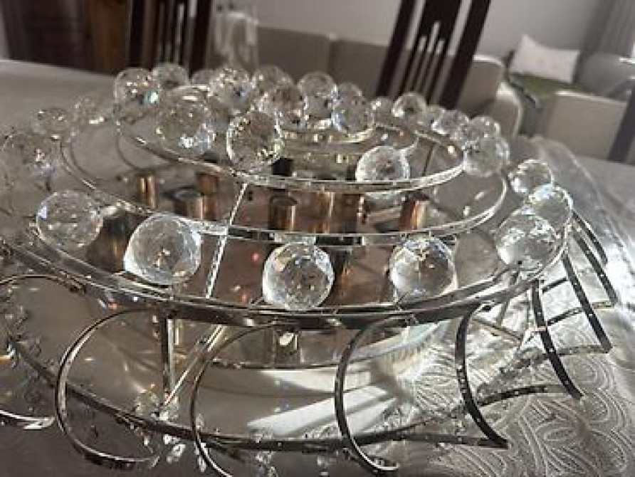 Потолочная люстра с хрустальными шарами - Тип: накладная/потолочная Бишкек - изображение 1