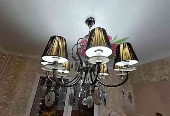 Потолочная люстра с абажурами и подвесками - Классический дизайн на 8 Бишкек