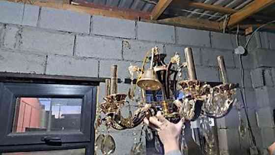 Классическая потолочная люстра на 6 рожков - Материал: металл с Бишкек