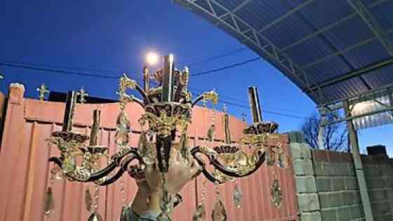 Классическая потолочная люстра на 6 рожков - Материал: металл с Бишкек