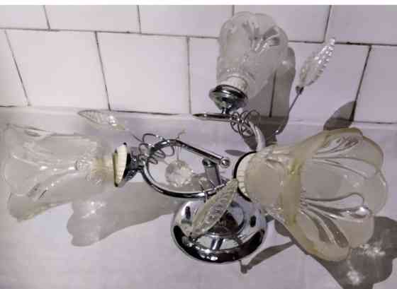 Люстра трёх рожковая, стекло Бишкек