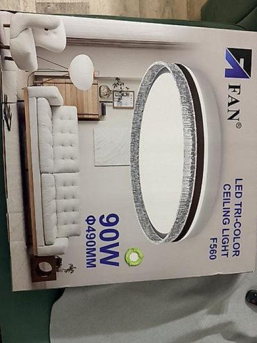 Потолочный светодиодный светильник FAN F560 - Тип: LED потолочный Бишкек - сүрөт 3