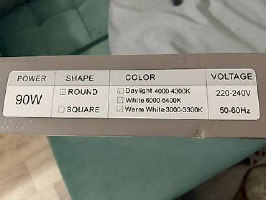 Потолочный светодиодный светильник FAN F560 - Тип: LED потолочный Бишкек - сүрөт 2