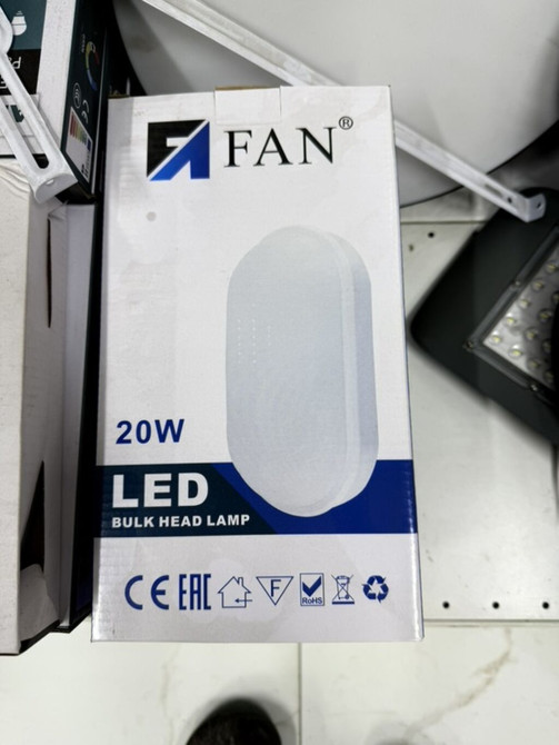 Светильник светодиодный FAN LED Bulkhead Lamp, 20W. - Тип: накладной Bishkek - photo 1