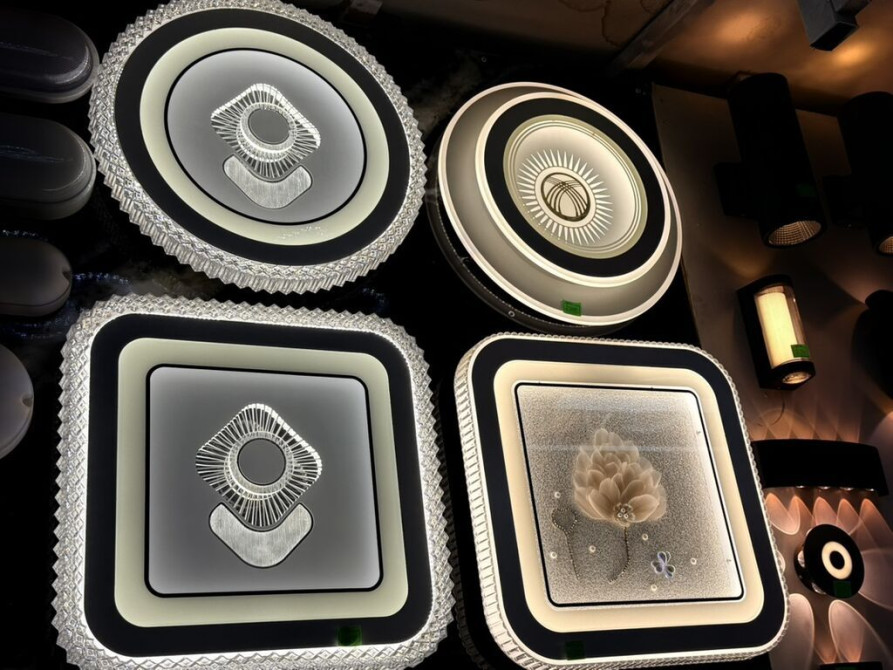 Потолочные светодиодные светильники (накладные) - Формы: круглые и Бишкек - изображение 1