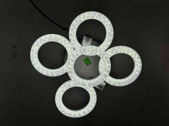 Светодиодный потолочный светильник с декоративными акриловыми кольцами Bishkek