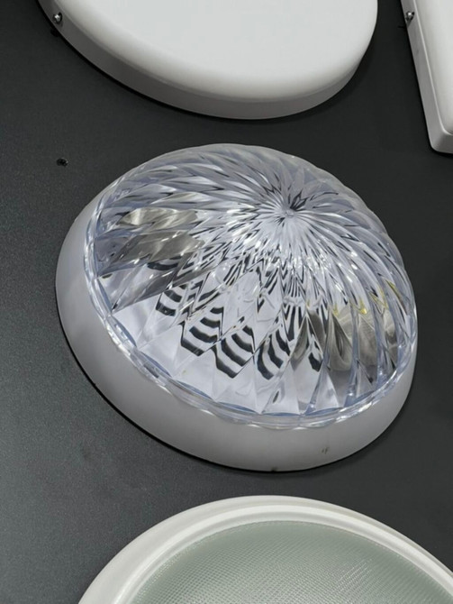 Потолочный/настенный светильник «таблетка» с декоративным рифлёным Бишкек - изображение 1