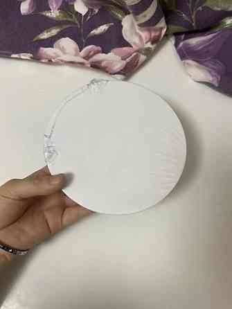 Круглая светодиодная потолочная панель (накладная/встраиваемая). - Бишкек