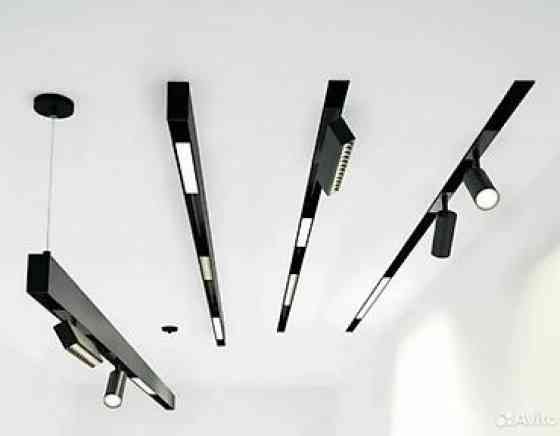 ТРЕКОВАЯ СИСТЕМА ОСВЕЩЕНИЯ ВСТРАИВАЕМАЯ ПОД ШПАКЛЁВКУ 48V ЧЕРНЫЙ Бишкек